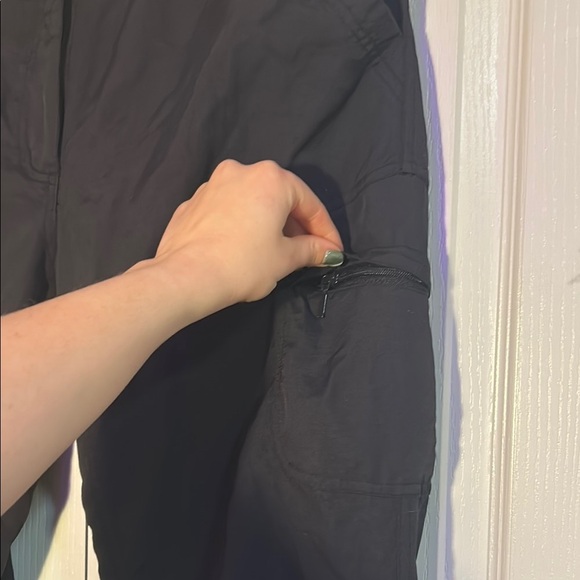 Convertible Utility Black Cargo Pants Adjustable Zipper Pockets mountain cyber - Picture 8 of 17